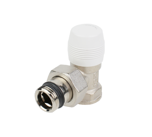 Вентиль отсекающий угловой EVR 1/2 ВН никелированный 10.3412