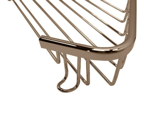 Полка-решетка для ванной угловая Tiffany World Harmony 534 подвесная 18x18x4 см бронза TWHO534br