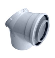 Отвод концентрический Bosch FC-CER80-87 80/125 мм 87° со смотровым люком 7738112665