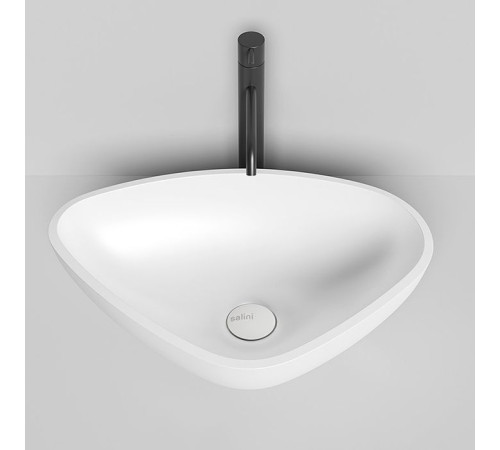 Раковина накладная Salini Gloria 56.4х39.5х16.5 см S-Stone белая матовая 1102206M