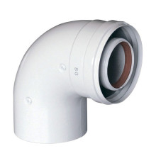 Отвод коаксиальный Baxi 90° 60/100 мм без муфты KHG71410151