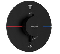 Смеситель для душа Hansgrohe ShowerSelect Comfort S термостат на 2 потребителя черный матовый 15554670