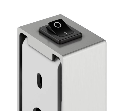 Зеркало косметическое Keuco iLook_move с подсветкой 200x200 мм хром 17613019004
