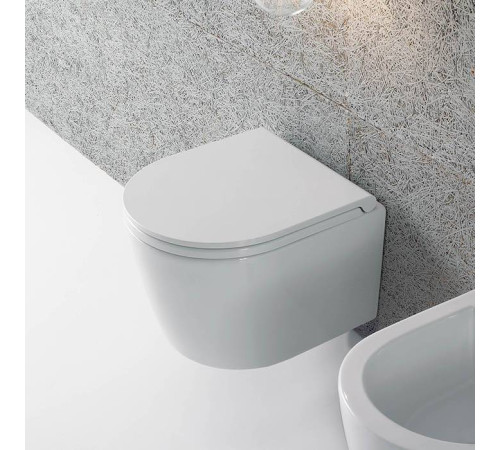 Унитаз подвесной Globo Forty3 43х36 см безободковый белый FOS06.BI