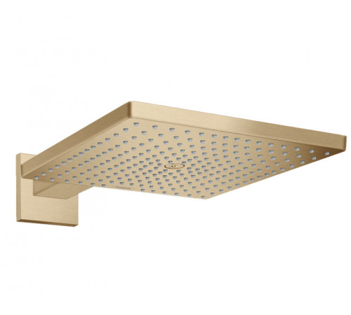 Верхний душ hansgrohe Raindance E 300х300 мм с кронштейном 390 мм шлифованная бронза 26238140