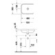 Раковина Duravit Happy D.2 48х34.5 см встраиваемая снизу без отверстия под смеситель 0457480000