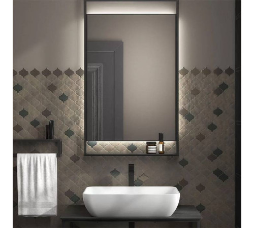 Раковина накладная Kerama Marazzi Plaza 55.5x36.3 см без отверстия белый глянцевый PLR.wb.55