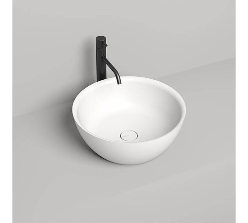 Раковина накладная Salini Alda 02 42.5х42.5х15.5 см S-Sense белый глянцевый 1102110G