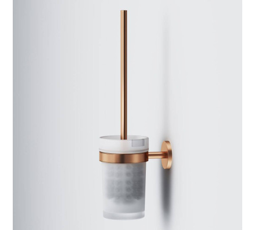 Стойка с ершиком для туалета AM.PM X-Joy розовое золото A85A33344