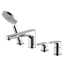 Смеситель на борт ванны Aquanet Бетта на 4 отверстия хром AQ1148CR