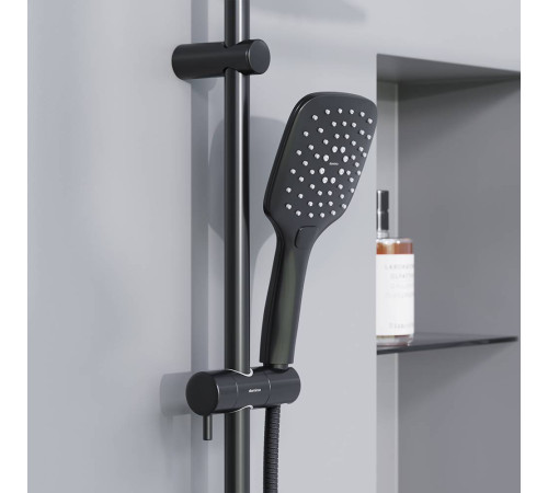 Душевая система AM.PM Eclipse со смесителем матовый черный 931000300
