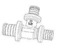 Тройник редукционный аксиальный ELSEN Monolit 25x16x16 мм PPSU EFA31.251616P