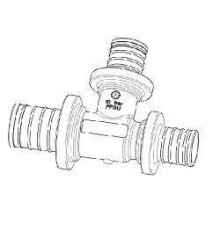Тройник редукционный аксиальный ELSEN Monolit 16x25x16 мм PPSU EFA31.162516P