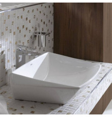 Раковина TOTO Jewelhex 60.7х48.3 см без отверстия под смеситель LW681B#W/DH446VE