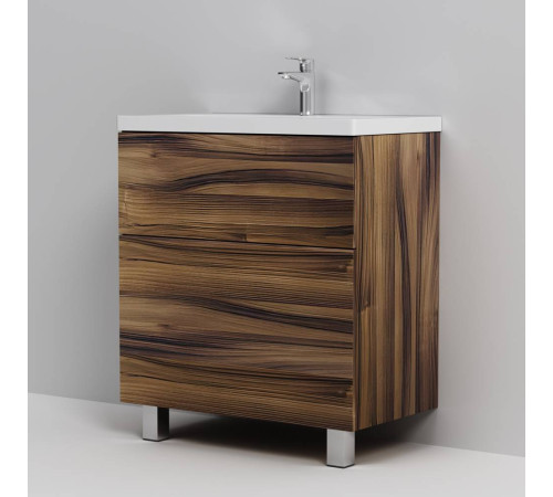 Тумба под раковину напольная AM.PM Gem 75 см 2 ящика орех M90FSX0752HF