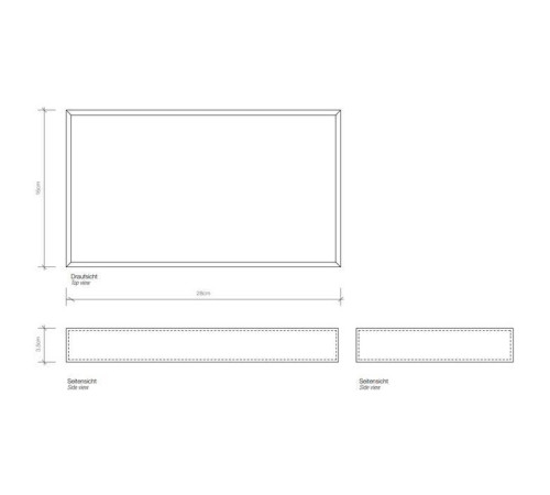 Лоток универсальный Decor Walther Brownie Tab L 28x16 см белый 0930150