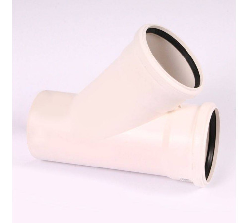 Тройник канализационный REHAU RAUPIANO PLUS 110/110/45° 122984