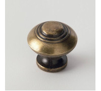 Ручка-кнопка мебельная EBAN Wrought Bronze бронза состаренная FAC12PO
