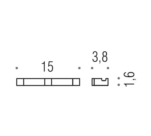Крючок для ванной тройной Colombo Design MiniQ хром CD137.CR