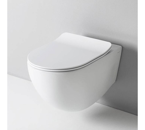 Унитаз подвесной Artceram File 2.0 безободковый 37х52 см белый глянцевый FLV006 01 00