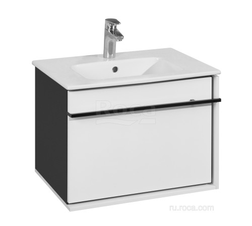 Тумба под раковину Roca Aneto подвесная 1 ящик 586х450х429 мм белый A857429806