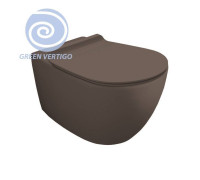 Унитаз подвесной Simas Vignoni Rimless Tornado 56х36.5 см moka matt F85/VI18VERT moka matt