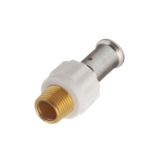Муфта НР пресс PVDF HENCO белая 16x1/2 17PKW-1604