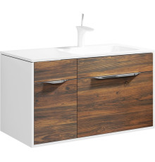 Тумба под умывальник подвесная AQUATON Malaga правая 920х520х450 мм Крафт темный Mal.01.09/R/CD