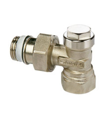 Вентиль обратный Simplex угловой НВ 1/2 никелированный F10382