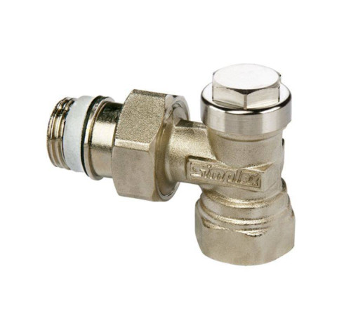 Вентиль обратный Simplex угловой НВ 1/2 никелированный F10382