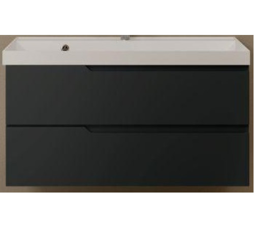 Тумба под умывальник подвесная TECE 100 см цвет антрацит AQM900310GM