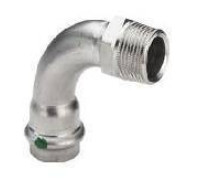 Угловой переход 90° Viega Sanpress Inox SC-Contur 35x1 1/4 НР 436940