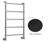 Полотенцесушитель водяной Margaroli 442-5 Matt Black 4424705MB