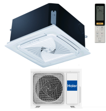 AB25S2SC1FA / 1U25S2SM4FA / PB-700KB, Сплит-система, Haier, Super Match Plus, кассетная, 4-х поточная компакт, с ИК пультом