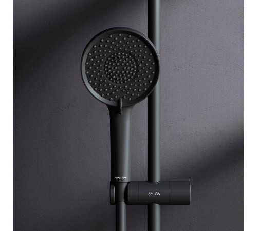 Душевая система AM.PM X-Joy со смесителем-полкой черный матовый F0785A722