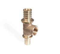 Тройник с внутренней резьбой REHAU RAUTITAN RX 32-3/4-25 бронза 13660241001