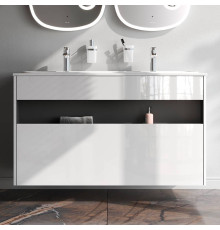 База под раковину AM.PM Func 120 см с нишей и 1 ящиком белый глянец M8FFUX1201WG