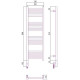 Полотенцесушитель электрический Сунержа Модус 3.0 300x1000 мм левый без покрытия 00-5700-1030
