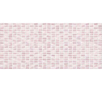 Плитка настенная Cersanit Pudra мозаика рельеф розовый 20x44 см PDG073D