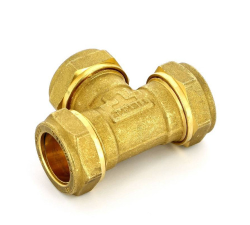 Тройник обжимной Tiemme 22х22х22 мм 1000013