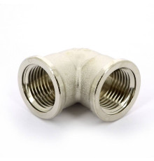 Угольник латунный никелированный Tiemme 1/2 ВР-ВР 1500133