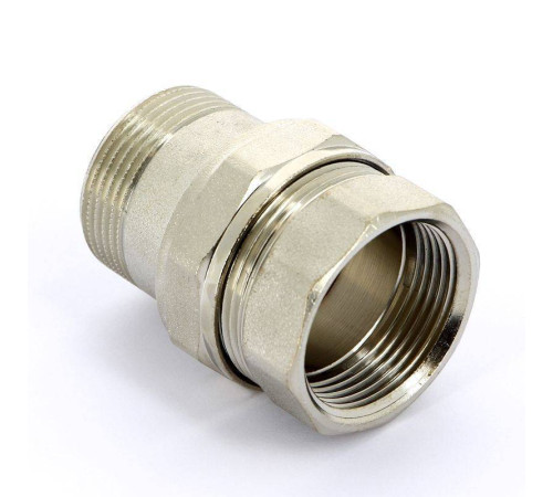 Разъемное соединение НВ Uni-Fitt прямое никелированное с плоской прокладкой 1 1/4 656N5000