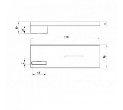 Мыльница на душевую штангу Bossini V00116.030 хром