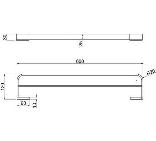 Полотенцедержатель двойной Allen Brau Infinity черный 6.21013-31