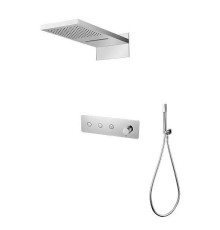 Душевая система встраиваемая Boheme Fusion трехпозиционная хром 130-CR
