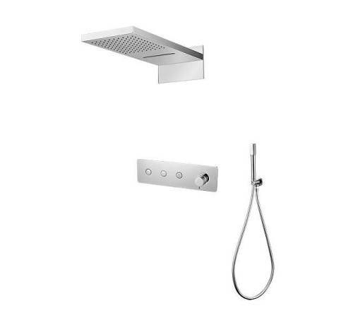 Душевая система встраиваемая Boheme Fusion трехпозиционная хром 130-CR