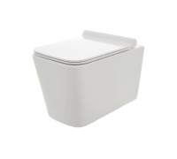 Унитаз подвесной AQUAme Rimless с сиденьем SoftClose 530x365x360 мм AQM2003