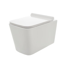 Унитаз подвесной AQUAme Rimless с сиденьем SoftClose 530x365x360 мм AQM2003