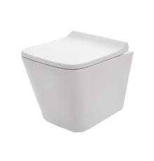 Унитаз подвесной AQUAme Rimless с сиденьем SoftClose 490x340x350 мм AQM2004