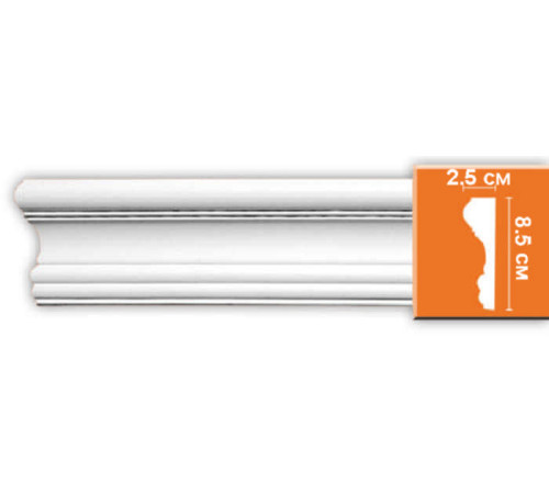 Молдинг гладкий DECOMASTER гибкий 85х25х2400 мм 97174F